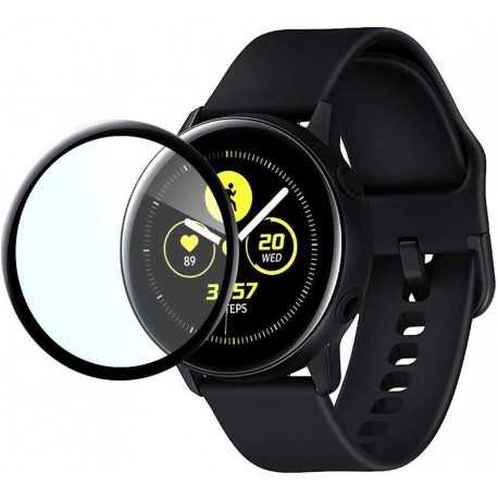 2-PACK Samsung Watch Active 2 44mm 3D H&auml;rdat Glas 0.2mm 9H-Galaxy Watch Active 2-Shockproof.se