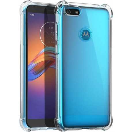 Motorola Moto E6 Play St&ouml;tt&aring;ligt Skal med F&ouml;rst&auml;rkta H&ouml;rn-Motorola Moto E6 Play-Shockproof.se