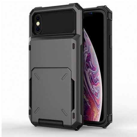 iPhone XR Stöttåligt Skal med Kortfack Void-iPhone XR-Shockproof.se