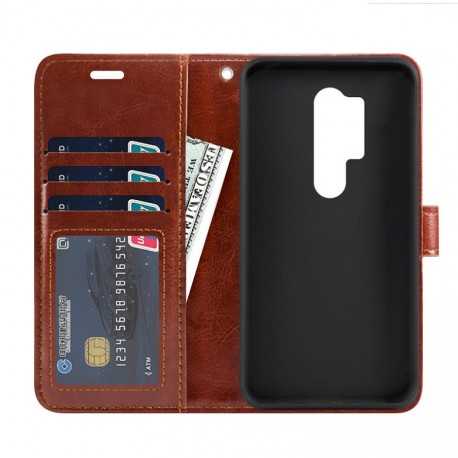 OnePlus 8 Pro Pl&aring;nboksfodral PU-L&auml;der 4-FACK Svart-OnePlus 8 Pro-Shockproof.se