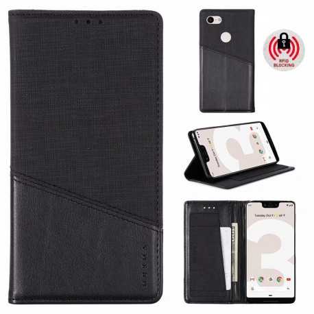 Google Pixel 3 XL Elegant Fodral i PU-L&auml;der med RFID Block-Google Pixel 3 XL-Shockproof.se
