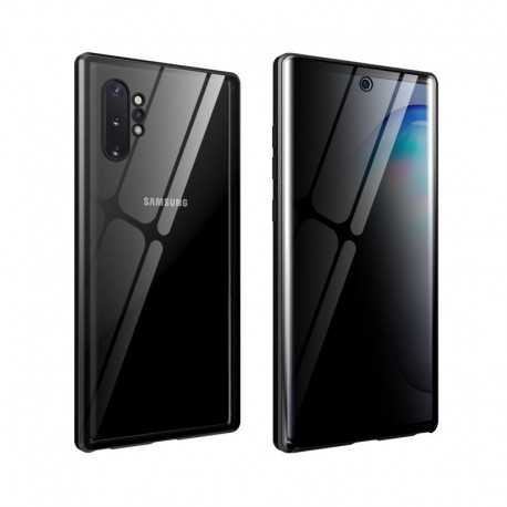 Samsung Note 10 Plus Privacy Helt&auml;ckande Premium Skal Glassback V4-Samsung Note 10 Plus-Shockproof.se