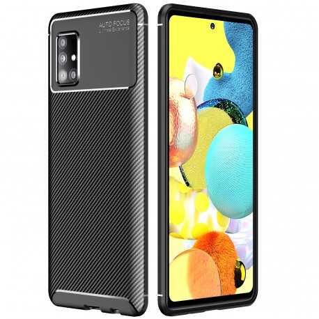 Samsung A41 St&ouml;tt&aring;ligt Slimmat Skal FullCarbon V4-Samsung A41-Shockproof.se