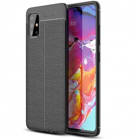 Samsung A41 St&ouml;tt&aring;ligt & St&ouml;td&auml;mpande Skal Lychee-Samsung A41-Shockproof.se
