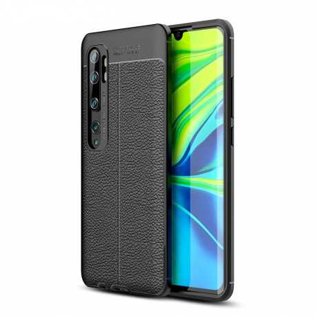 Xiaomi Mi Note 10 Lite St&ouml;td&auml;mpande Skal LeatherBack-Xiaomi Mi Note 10 Lite-Shockproof.se
