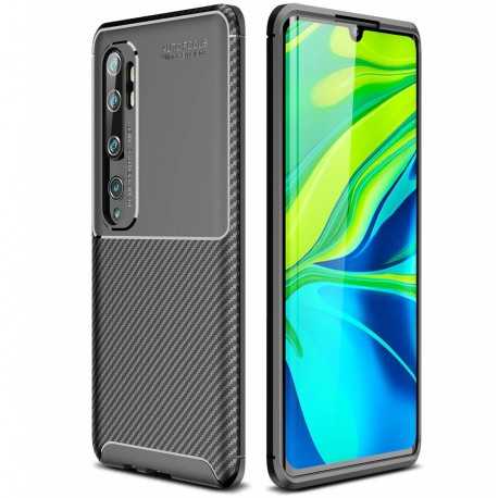 Xioami Mi 10 St&ouml;tt&aring;ligt Slimmat Skal FullCarbon V4-Xiaomi Mi 10-Shockproof.se