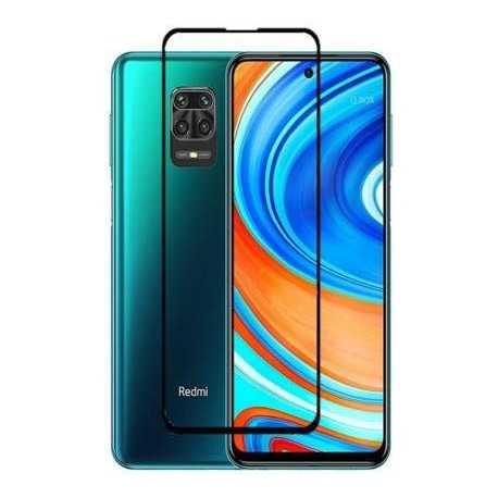 Redmi Note 9 H&auml;rdat Glas 0.26mm 2.5D 9H Fullframe-Xiaomi Redmi Note 9-Shockproof.se