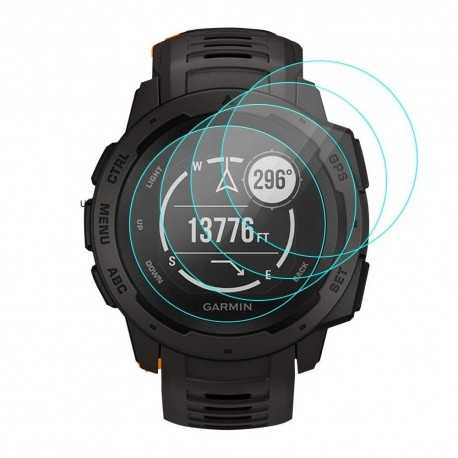 Garmin Instinct H&auml;rdat Glas 0.2mm 9H 2.5D-Garmin Instinct-Shockproof.se