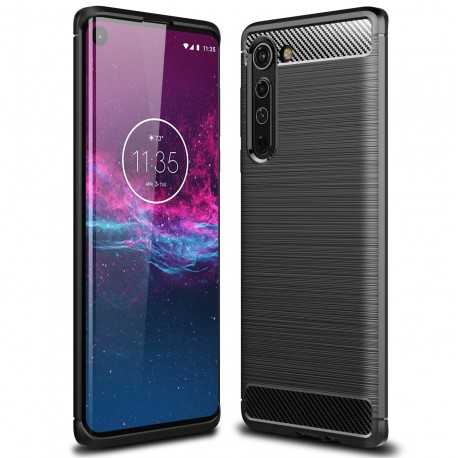 Motorola Moto Edge St&ouml;tt&aring;ligt Skal SlimCarbon-Motorola Edge-Shockproof.se