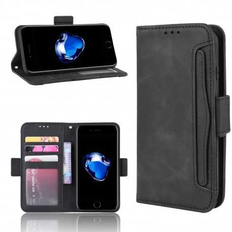 iPhone 8 Plus Pl&aring;nboksfodral PU-L&auml;der 6-FACK Winston V3-iPhone 8 Plus-Shockproof.se