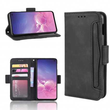 Samsung Galaxy S10e Pl&aring;nboksfodral PU-L&auml;der 6-FACK Winston V3-Samsung S10e-Shockproof.se