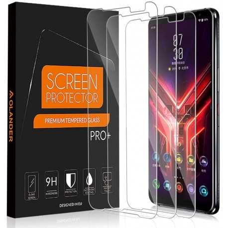 2-PACK ROG Phone 3 H&auml;rdat glas 0.26mm 2.5D 9H-ROG Phone 3-Shockproof.se