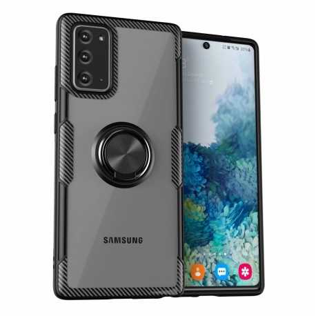 Samsung Note 20 Praktisk St&ouml;tt&aring;ligt Skal med Ringh&aring;llare V4-Samsung Note 20-Shockproof.se