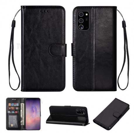 Samsung Note 20 Pl&aring;nboksfodral PU-L&auml;der 4-FACK Evry-Samsung Note 20-Shockproof.se