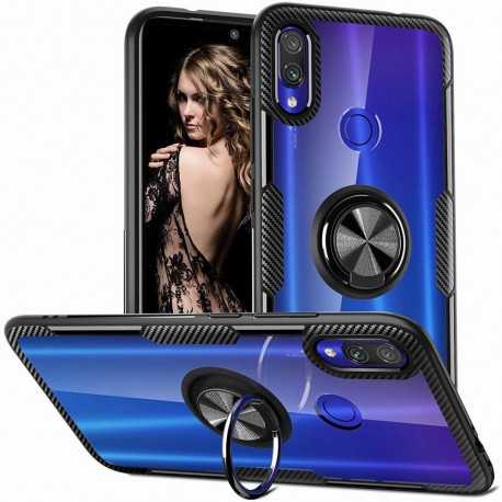 Huawei P30 Lite Praktisk St&ouml;tt&aring;ligt Skal med Ringh&aring;llare V4-P30 Lite-Shockproof.se