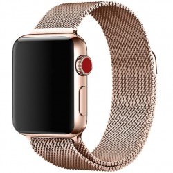 Apple Watch 42mm Armband Milanesisk Loop Roséguld