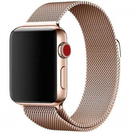 Apple Watch SE 40mm Armband Milanesisk Loop Ros&eacute;guld-Smartwatch-tillbeh&ouml;r-Shockproof.se