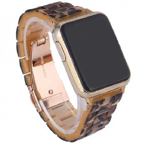 Apple Watch SE 40mm Premium Harts Armband - Leopard M&ouml;nster-Smartwatch-tillbeh&ouml;r-Shockproof.se