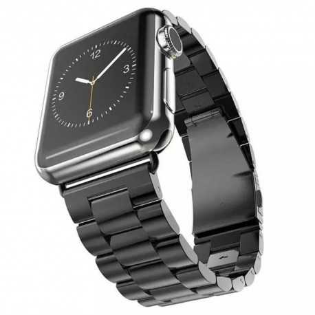 Metallarmband Apple Watch SE 44mm Svart-Smartwatch-tillbeh&ouml;r-Shockproof.se
