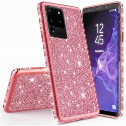 Samsung S20 Ultra Stötdämpande Gummiskal med Strass