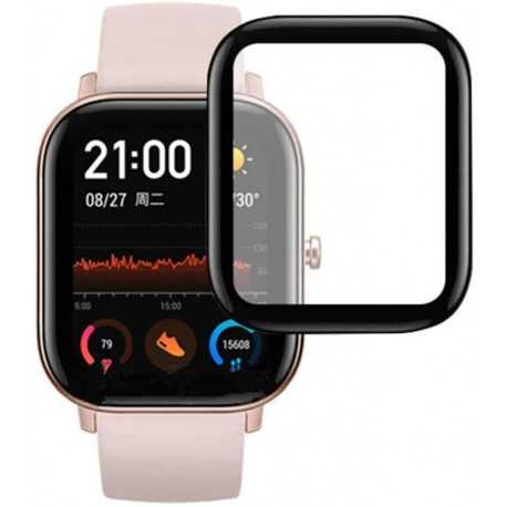 2-PACK Amazfit GTS FullFrame 3D H&auml;rdat glas 0.26mm 9H-Amazfit GTS-Shockproof.se
