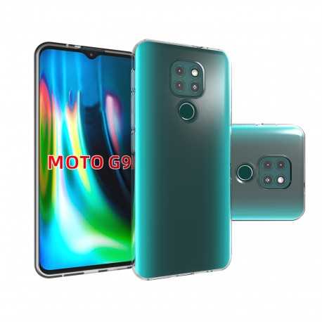 Motorola Moto G9 Play St&ouml;tt&aring;ligt Genomskinligt Skal Simple-Motorola Moto G9 Play-Shockproof.se
