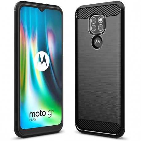Motorola Moto E7 Plus St&ouml;tt&aring;ligt Skal SlimCarbon-Motorola Moto E7 Plus-Shockproof.se