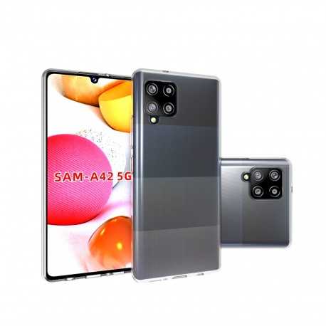 Samsung A42 5G St&ouml;td&auml;mpande Mjukt Skal Simple-Samsung A42 5G-Shockproof.se