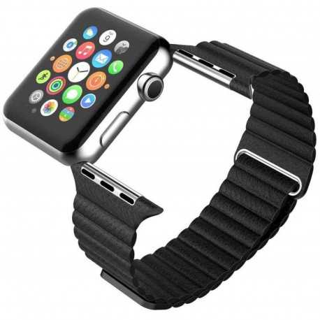 Apple Watch 38/40/41mm L&auml;derarmband Magnetl&aring;s Loopr-Smartwatch-tillbeh&ouml;r-Shockproof.se