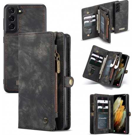 Samsung S21 Plus Pl&aring;nboksfodral Multi-Slot 13-FACK-Samsung S21 Plus-Shockproof.se