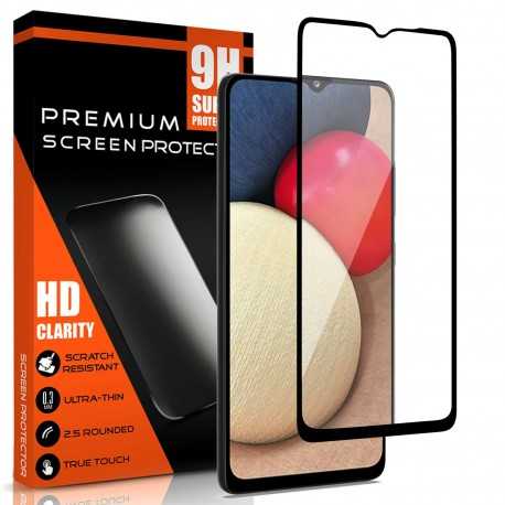 2-PACK Samsung A02s H&auml;rdat Glas 0.26mm 9H Fullframe-Samsung A02s -Shockproof.se
