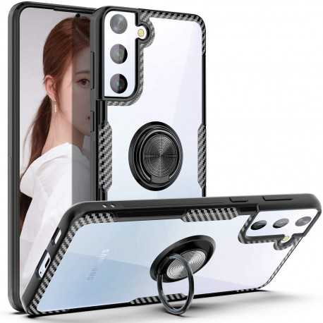 Samsung S21 Plus Praktisk St&ouml;tt&aring;ligt Skal med Ringh&aring;llare V4-Samsung S21 Plus-Shockproof.se