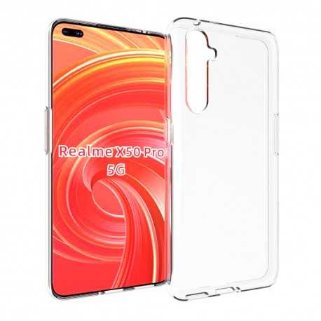 Realme X50 Pro St&ouml;td&auml;mpande Mjukt Skal Simple-Realme X50 Pro-Shockproof.se