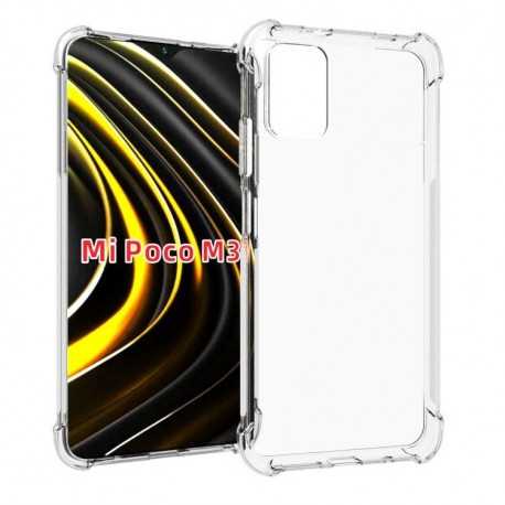 Xiaomi Poco M3 St&ouml;tt&aring;ligt Skal med F&ouml;rst&auml;rkta H&ouml;rn-Xiaomi Poco M3-Shockproof.se