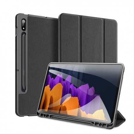 Samsung Tab S7 Plus / Tab S8 Plus 12.4 Fodral Dux Ducis Domo Svart-Surfplattor-Shockproof.se