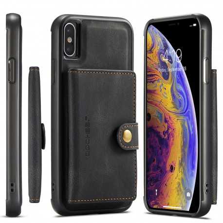 iPhone X St&ouml;tt&aring;ligt Skal med Magnetisk Korth&aring;llare JeeHood-iPhone X-Shockproof.se