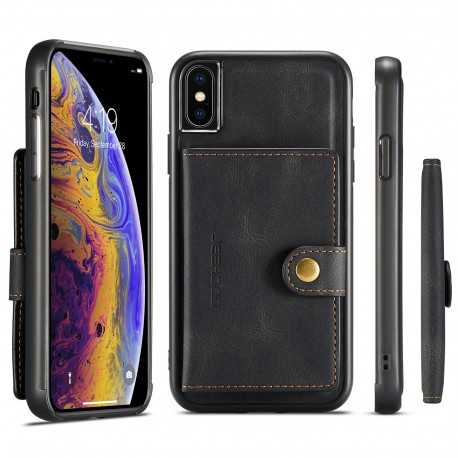iPhone XS St&ouml;tt&aring;ligt Skal med Magnetisk Korth&aring;llare JeeHood-iPhone XS-Shockproof.se