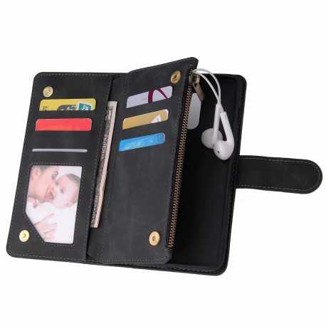 OnePlus 7 Multifunktionellt Pl&aring;nboksfodral Zipper 8-Fack-Oneplus 7-Shockproof.se