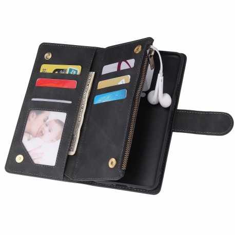 OnePlus 7 Pro Multifunktionellt Pl&aring;nboksfodral Zipper 8-Fack-Oneplus 7 Pro-Shockproof.se