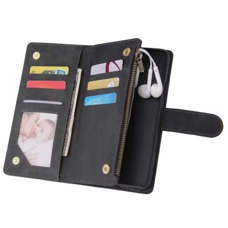 OnePlus 7T Pro Multifunktionellt Pl&aring;nboksfodral Zipper 8-Fack-OnePlus 7T Pro-Shockproof.se