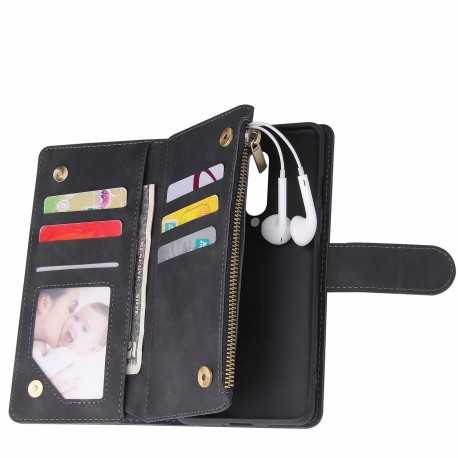 OnePlus 8 Multifunktionellt Pl&aring;nboksfodral Zipper 8-Fack-OnePlus 8-Shockproof.se