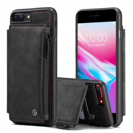 iPhone 8 Plus Skal Korth&aring;llare & Dragkedja 5-FACK CaseMe Flippr-iPhone 8 Plus-Shockproof.se