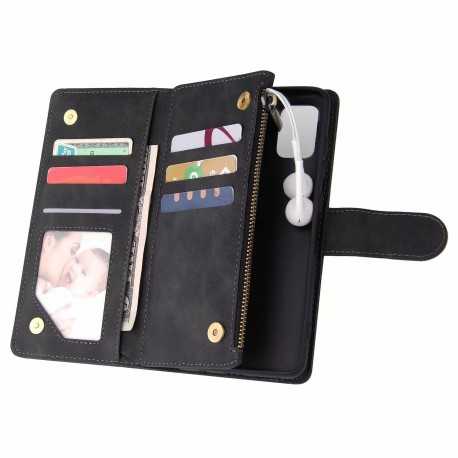 Samsung A32 5G Multifunktionellt Pl&aring;nboksfodral Zipper 8-Fack-Samsung A32 5G-Shockproof.se