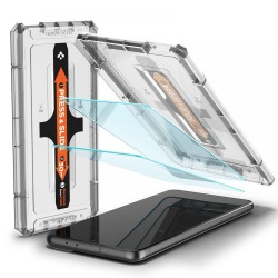 2-PACK Samsung S21 Plus Härdat Glas Installationsram Spigen EZ Fit
