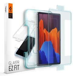 Samsung Tab S7 Plus 12.4" Härdat Glas Installationsram Spigen EZ Fit