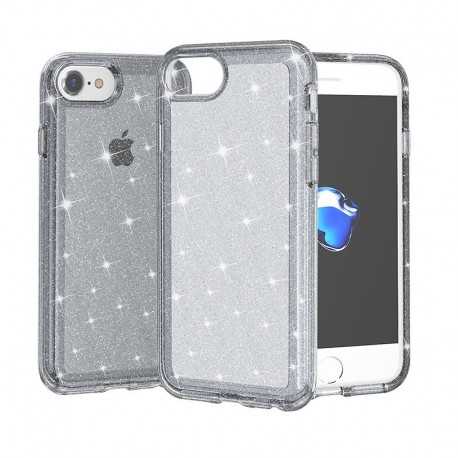 iPhone 7/8/SE (2020&2022) St&ouml;td&auml;mpande Mobilskal Gnistra Svart-iPhone 8-Shockproof.se