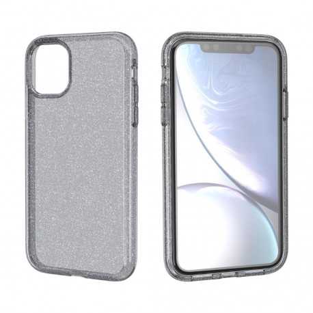 iPhone 11 St&ouml;td&auml;mpande Mobilskal Gnistra Svart-iPhone 11-Shockproof.se