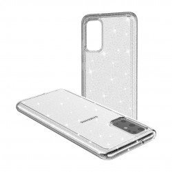 Samsung S20 Stötdämpande Gummiskal Gnistra Silver