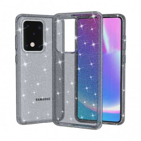 Samsung S20 Ultra St&ouml;td&auml;mpande Mobilskal Gnistra Svart-Samsung S20 Ultra-Shockproof.se