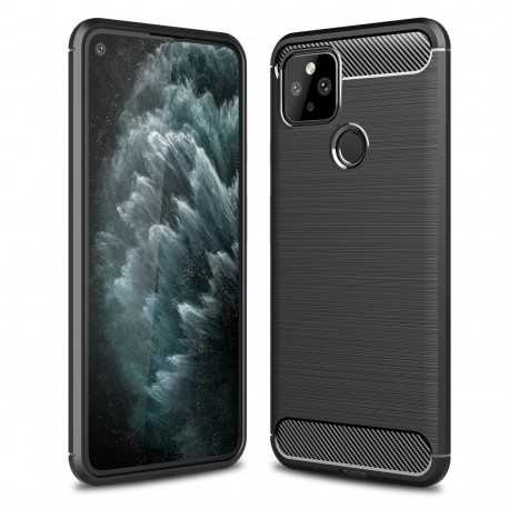 Google Pixel 5 St&ouml;tt&aring;ligt Skal SlimCarbon-Google Pixel 5-Shockproof.se